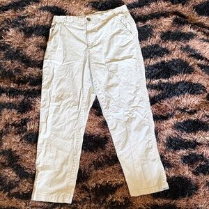 Old Navy Women's Cream Straight Leg Pants